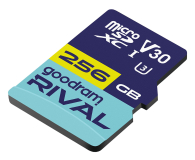 GOODRAM 256GB microSDXC RIVAL M3AA 100MB/s UHS-I U3 V30 - 1536720 - zdjęcie 2